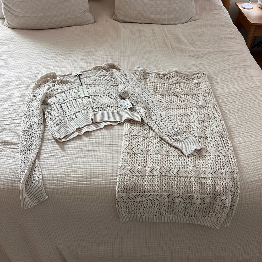 Freshman Cream Knit Top